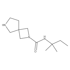 N-(2-methylbutan-2-yl)-2,6-diazaspiro[3.4]octane-2-carboxamide Structure
