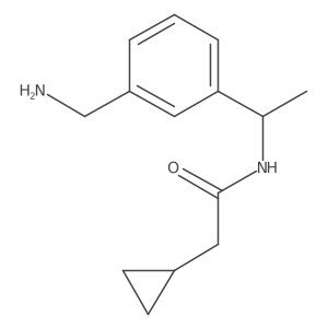 N-{1-[3-(aminomethyl)phenyl]ethyl}-2-cyclopropylacetamide Structure