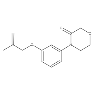 4-{3-[(2-Methylprop-2-en-1-yl)oxy]phenyl}morpholin-3-one Structure
