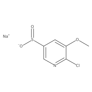 Sodium 6-chloro-5-methoxypyridine-3-sulfinate结构式