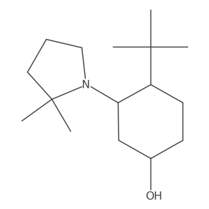 4-Tert-butyl-3-(2,2-dimethylpyrrolidin-1-yl)cyclohexan-1-ol结构式