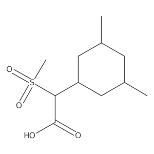 2-(3,5-Dimethylcyclohexyl)-2-methanesulfonylacetic acid结构式