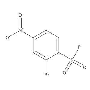 2-Bromo-4-nitrobenzene-1-sulfonyl fluoride结构式