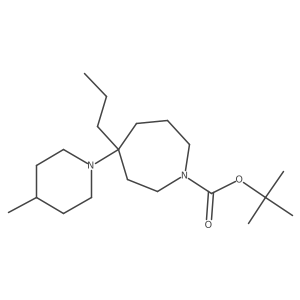 Tert-butyl 4-(4-methylpiperidin-1-yl)-4-propylazepane-1-carboxylate Structure