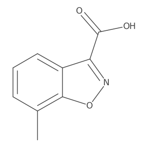 7-Methyl-1,2-benzoxazole-3-carboxylic acid结构式