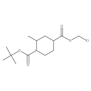 1-Tert-butyl 4-chloromethyl 2-methylpiperidine-1,4-dicarboxylate结构式