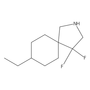 8-Ethyl-4,4-difluoro-2-azaspiro[4.5]decane结构式