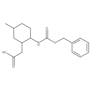 2-(2-{[(Benzyloxy)carbonyl]amino}-5-methylcyclohexyl)acetic acid Structure