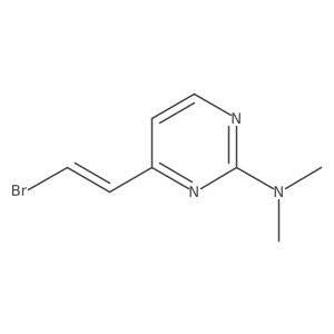 4-(2-bromoethenyl)-N,N-dimethylpyrimidin-2-amine Structure