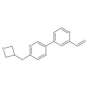 2-Pyridinecarboxaldehyde, 4-[5-(3-oxetanyloxy)-2-pyrazinyl]-结构式