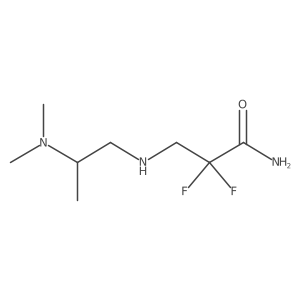 3-{[2-(Dimethylamino)propyl]amino}-2,2-difluoropropanamide结构式
