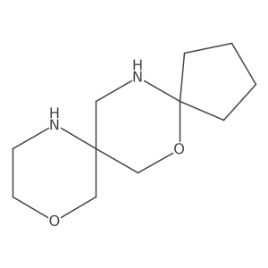 6,12-Dioxa-9,15-diazadispiro[4.2.5^{8}.2^{5}]pentadecane结构式