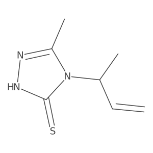 4-(but-3-en-2-yl)-5-methyl-4H-1,2,4-triazole-3-thiol结构式