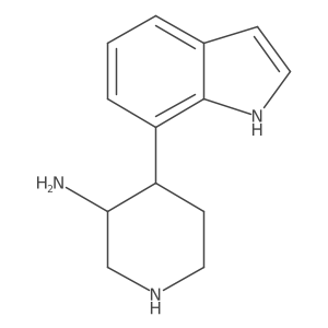 4-(1H-indol-7-yl)piperidin-3-amine Structure