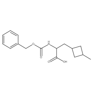 2-{[(Benzyloxy)carbonyl]amino}-3-(3-methylcyclobutyl)propanoic acid结构式