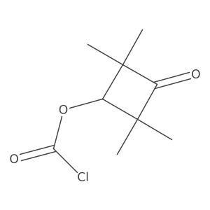 2,2,4,4-Tetramethyl-3-oxocyclobutyl chloroformate结构式