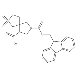 7-{[(9H-fluoren-9-yl)methoxy]carbonyl}-2,2-dioxo-2lambda6-thia-7-azaspiro[4.4]nonane-9-carboxylic acid结构式