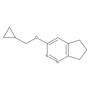 3-(cyclopropylmethoxy)-5H,6H,7H-cyclopenta[c]pyridazine结构式