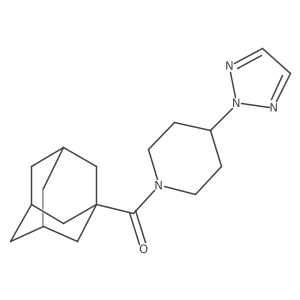1-(adamantane-1-carbonyl)-4-(2H-1,2,3-triazol-2-yl)piperidine结构式