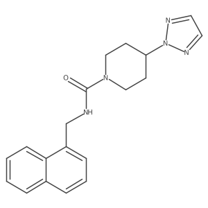 N-(naphthalen-1-ylmethyl)-4-(2H-1,2,3-triazol-2-yl)piperidine-1-carboxamide Structure