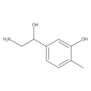 5-[(1R)-2-amino-1-hydroxy-ethyl]-2-methyl-phenol结构式