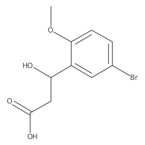 (3S)-3-(5-bromo-2-methoxyphenyl)-3-hydroxypropanoic acid Structure