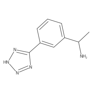 (1R)-1-[3-(1H-1,2,3,4-tetrazol-5-yl)phenyl]ethan-1-amine结构式