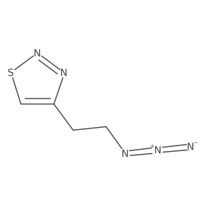 4-(2-Azidoethyl)-1,2,3-thiadiazole结构式