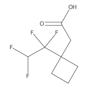 2-[1-(1,1,2,2-Tetrafluoroethyl)cyclobutyl]acetic acid Structure
