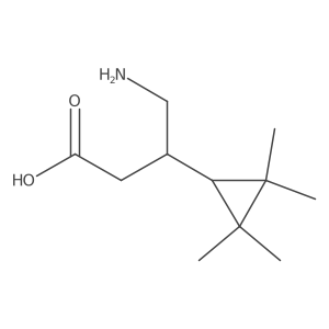 4-Amino-3-(2,2,3,3-tetramethylcyclopropyl)butanoic acid结构式