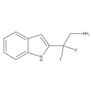 2,2-difluoro-2-(1H-indol-2-yl)ethan-1-amine Structure