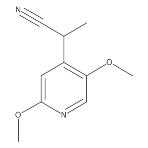 2-(2,5-Dimethoxypyridin-4-yl)propanenitrile结构式