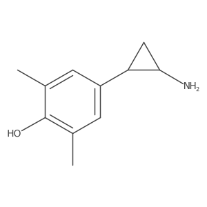 4-(2-Aminocyclopropyl)-2,6-dimethylphenol结构式