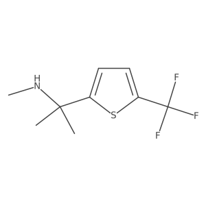 Methyl({2-[5-(trifluoromethyl)thiophen-2-yl]propan-2-yl})amine结构式