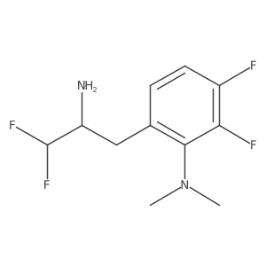 6-(2-amino-3,3-difluoropropyl)-2,3-difluoro-N,N-dimethylaniline结构式