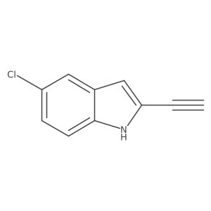 5-chloro-2-ethynyl-1H-indole Structure