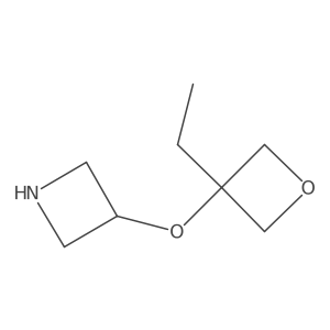 3-[(3-Ethyloxetan-3-yl)oxy]azetidine结构式