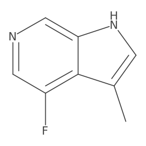 4-fluoro-3-methyl-1H-pyrrolo[2,3-c]pyridine结构式