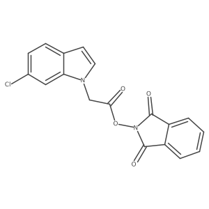 1,3-dioxo-2,3-dihydro-1H-isoindol-2-yl 2-(6-chloro-1H-indol-1-yl)acetate Structure