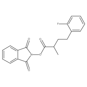 1,3-dioxo-2,3-dihydro-1H-isoindol-2-yl 4-(2-fluorophenyl)-2-methylbutanoate结构式