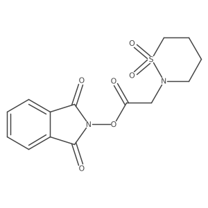 1,3-dioxo-2,3-dihydro-1H-isoindol-2-yl 2-(1,1-dioxo-1lambda6,2-thiazinan-2-yl)acetate Structure