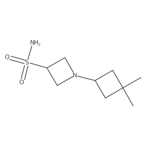 1-(3,3-dimethylcyclobutyl)-3-Azetidinesulfonamide结构式