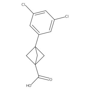 3-(3,5-Dichlorophenyl)bicyclo[1.1.1]pentane-1-carboxylic acid Structure