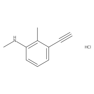 (3-Ethynyl-2-methyl-phenyl)-methyl-amine hydrochloride Structure