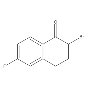 2-Bromo-6-fluoro-3,4-dihydro-2H-naphthalen-1-one结构式