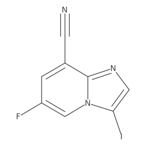 6-Fluoro-3-iodoimidazo[1,2-a]pyridine-8-carbonitrile Structure