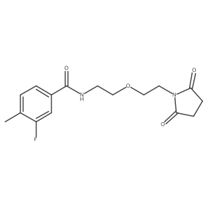N-{2-[2-(2,5-dioxopyrrolidin-1-yl)ethoxy]ethyl}-3-fluoro-4-methylbenzamide Structure