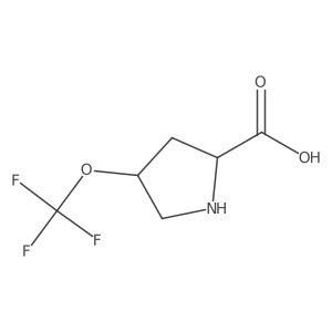 (2S,4R)-4-(trifluoromethoxy)pyrrolidine-2-carboxylic acid Structure