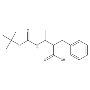 2-Benzyl-3-{[(tert-butoxy)carbonyl]amino}butanoic acid结构式