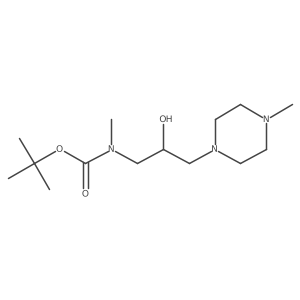 tert-butyl N-[2-hydroxy-3-(4-methylpiperazin-1-yl)propyl]-N-methylcarbamate Structure